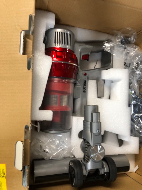 Photo 1 of ***Missing battery and charger.****
BuTure Cordless Vacuum Cleaner, Powerful Stick Vacuum with 380W 30KPa, 35min Runtime Lightweight Vacuum Cleaners with Telescopic Tube