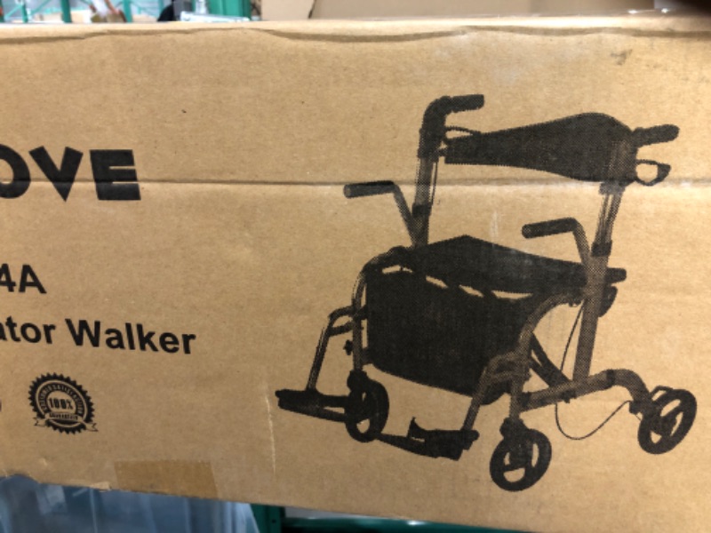 Photo 4 of 2 in 1 Rollator Walkers (Blue)