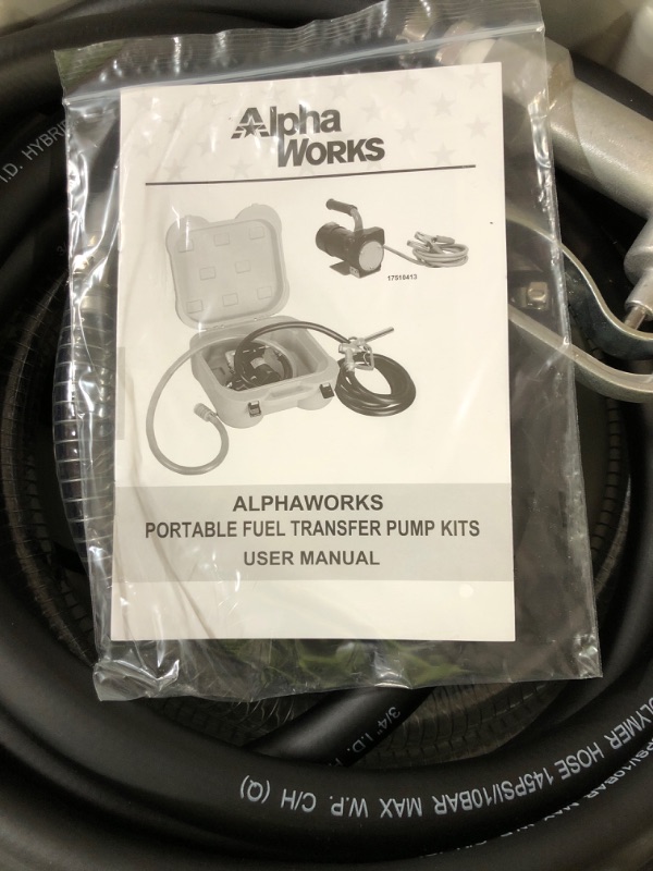 Photo 4 of AlphaWorks Diesel Fuel Box Transfer Pump Kit Portable 18.6 x 8.3 x 18.2 inches