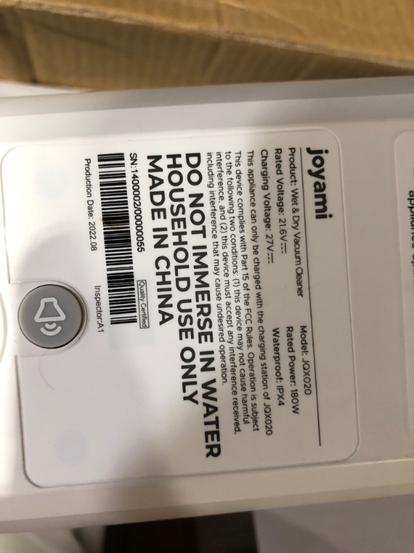 Photo 2 of **SEE NOTES**
JOYAMI Wet Dry Vacuum Cleaners, Floor Cleaner Mop 2-in-1 Cordless Vacuum for Multi-Surface and Replacement Brush Roll
