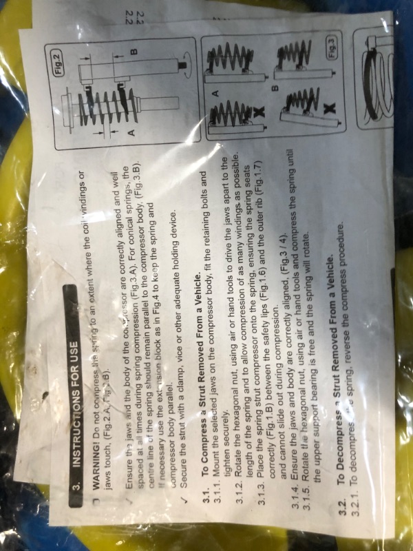 Photo 1 of ATPEAM Macpherson Strut Spring Compressor Kit Universal Interchangeable Fork Coil Extractor Tool Set