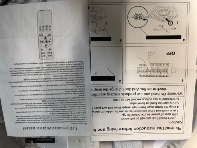 Photo 2 of **SEE NOTES** LEDFit Dimmable Acrylic Ceiling Light with Remote Control