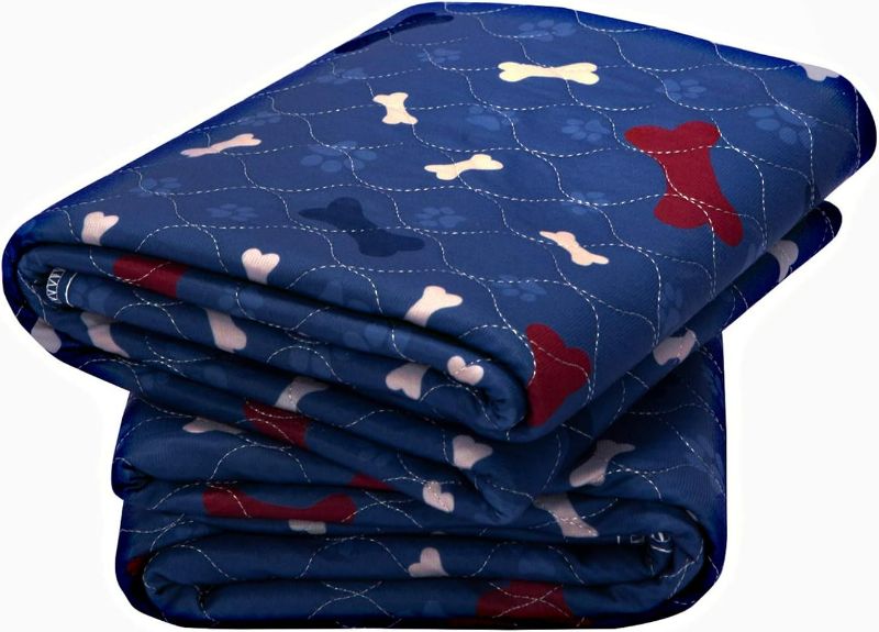 Photo 1 of **SEE NOTES**
4 Pieces Washable Dog Pee Pads Reusable Puppy Training Pads Absorbent Waterproof Non Slip Pet Potty Whelping Pad for Guinea Pigs, Bunnies, Cats, 2 Styles (36 x 48 Inch)