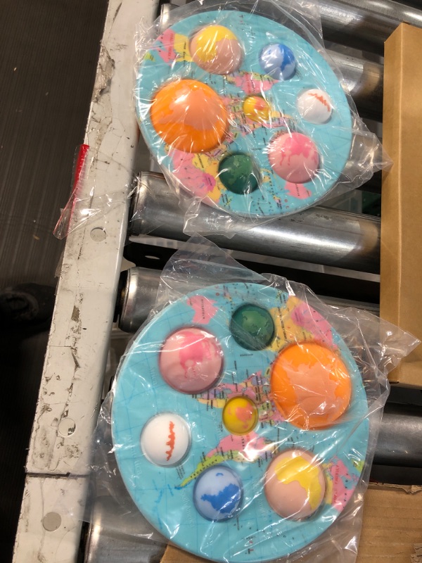 Photo 1 of 2 PACK - Lamvpker World Map Simple Bubble Fidget Toy Simple Big Continent
