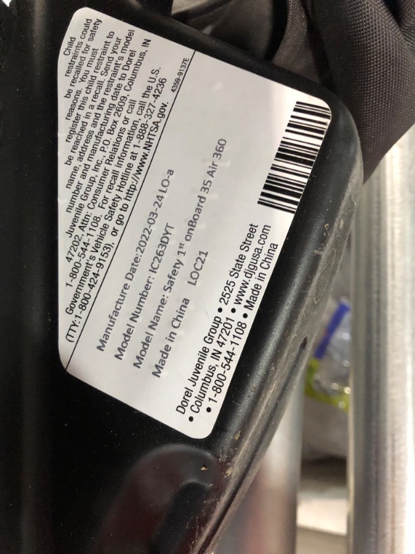 Photo 4 of ***MISSING BASE***Safety 1st Onboard 35 LT Infant Car Seat, Wisteria Lane Wisteria Lane Original