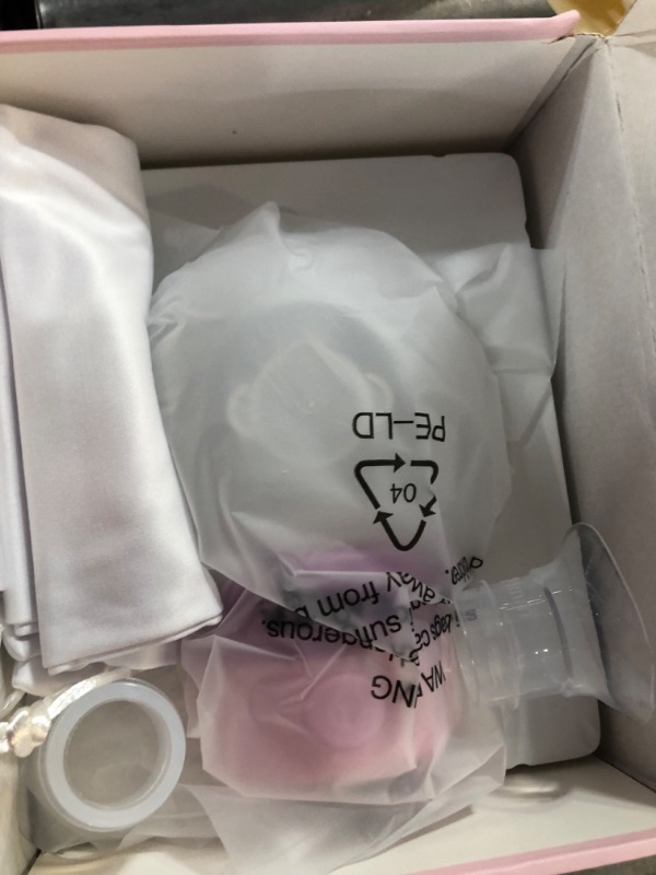 Photo 2 of Breast Pump, Wearable Breast Pump, Hands Free Breast Pump, Electric Breast Pump 2 Mode & 9 Levels, 24mm Flange, 2 Pack White