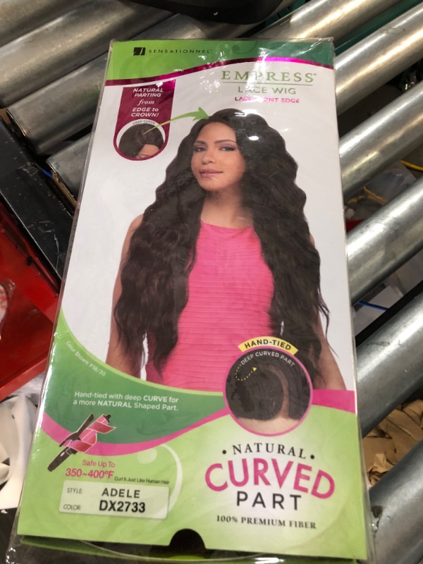 Photo 1 of 180% Density Kinky Curly Edges Hairline 13X4 Lace Front Wigs HD Transparent Lace Frontal Wigs Human Hair with Curly 