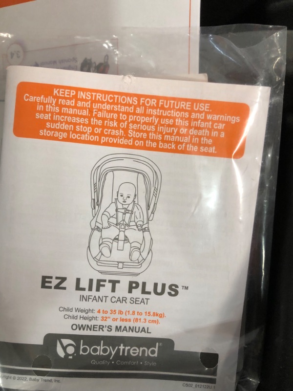 Photo 2 of Baby Trend EZ-Lift™ 35 Plus Infant Car Seat Base