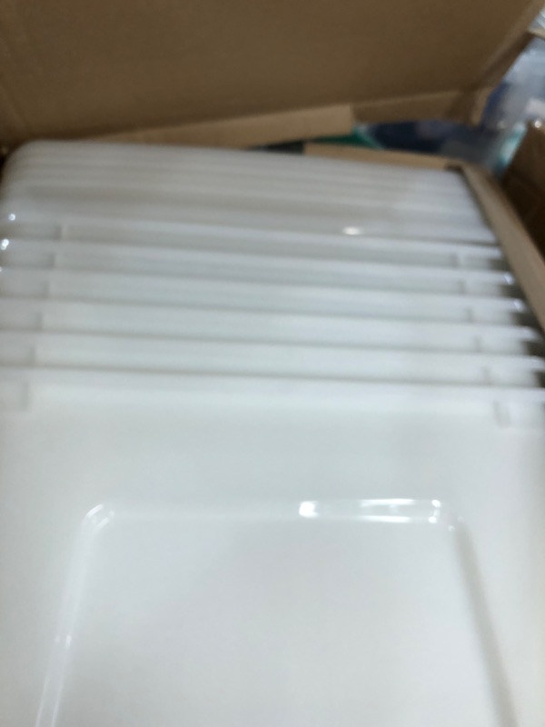 Photo 2 of 12 Quart Stack & Pull Box, Multi-Purpose Storage Bin 6 PACK