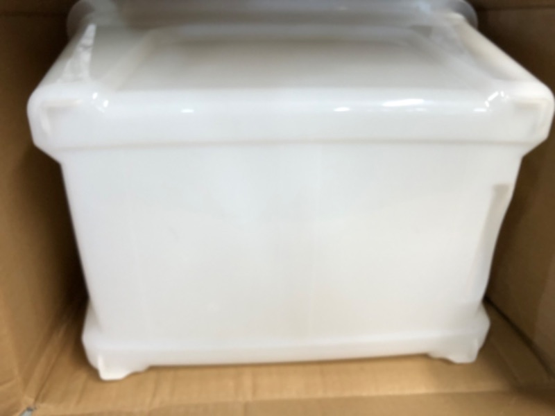 Photo 3 of 12 Quart Stack & Pull Box, Multi-Purpose Storage Bin 6 PACK