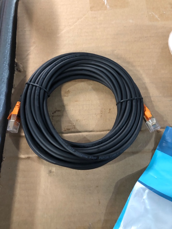 Photo 2 of Cat 8 25ft, High Speed Internet Cord Shielded F/FTP 40Gbps 2000Mhz Gigabit LAN Ethernet Cables 