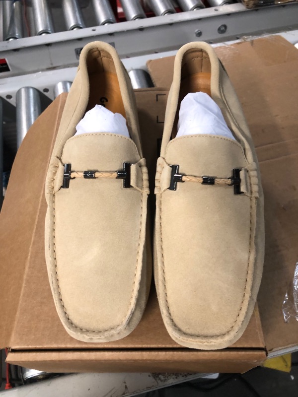 Photo 1 of Go Tour Men's Penny Loafers Moccasin Driving Shoes Slip On Flats Boat Shoes 12M