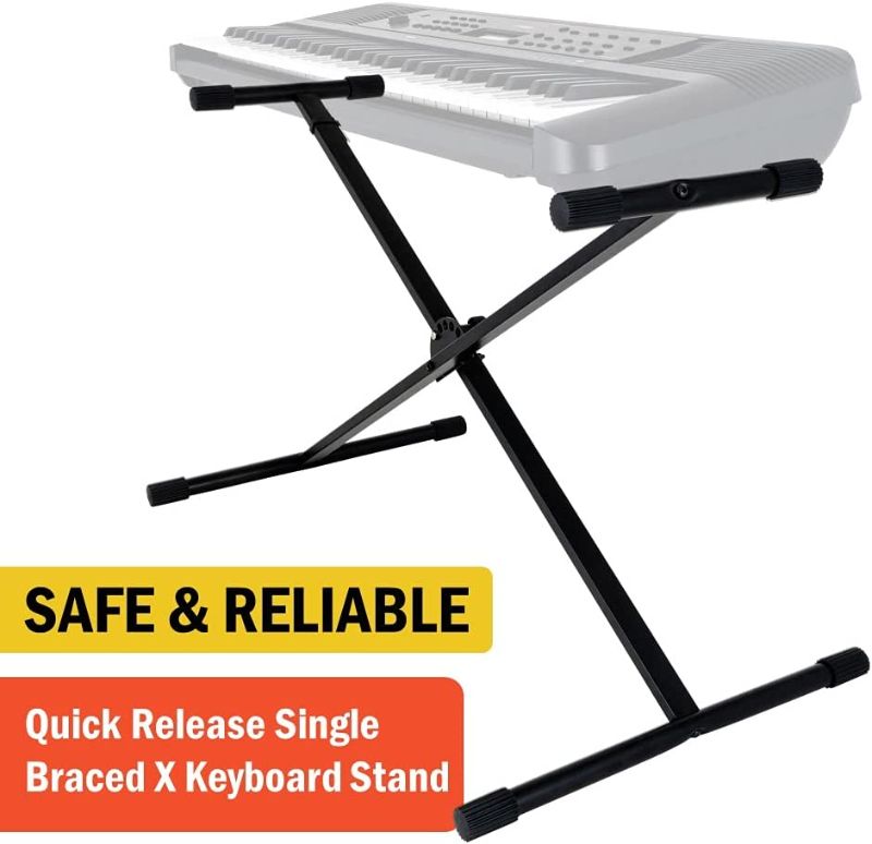 Photo 1 of [Used] Stage Rocker Single-X Style Classic Folding Keyboard & Digital Piano Stand, Adjustable 
