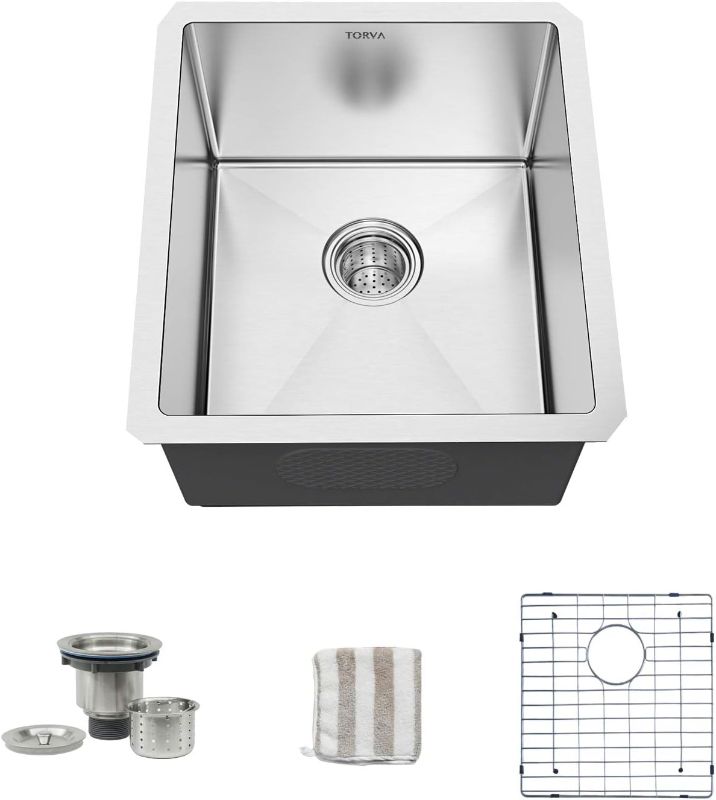 Photo 1 of [Notes] Bar Sink, TORVA 13 x 15 Inch Undermount Kitchen Sink