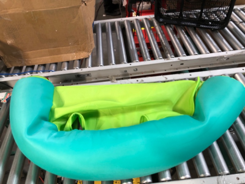 Photo 2 of Big Joe Noodle Sling No Inflation Needed Pool Seat with Armrests, Aqua/Green 