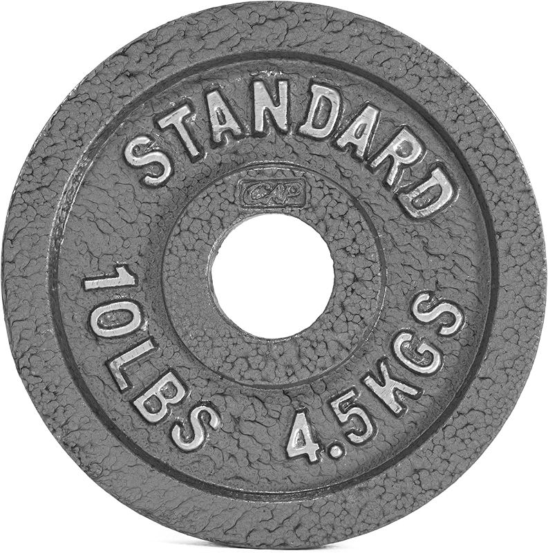 Photo 1 of [Brand New] CAP Barbell Standard 1-Inch Grip Weight Plate | 10 Pound Grey  1 pc