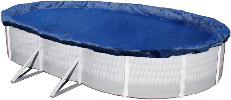 Photo 1 of [Brand New] Blue Wave - 12-ft x 24-ft Oval Above Ground Pool Winter Coverl Blue
