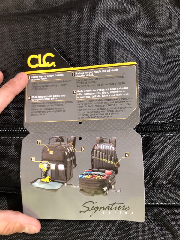 Photo 8 of [New] CLC Custom LeatherCraft 1132 75-Pocket Tool Backpack & Impact Driver, 7-in-1 - Black