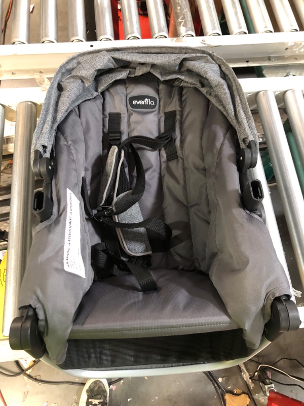 Photo 2 of [Missing Parts, Notes] Evenflo Pivot Suite Travel System with LiteMax Infant Car Seat - Grey