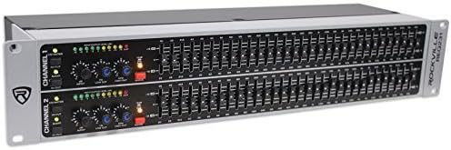 Photo 1 of [Working] Rockville REQ231 Dual 31 Band 1/3 Octave Graphic Equalizer with Sub-Output, Grey
