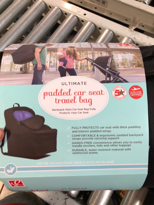 Photo 4 of [New] J.L. Childress Ultimate Backpack Premium Padded Car Seat Travel Bag - Large, Black