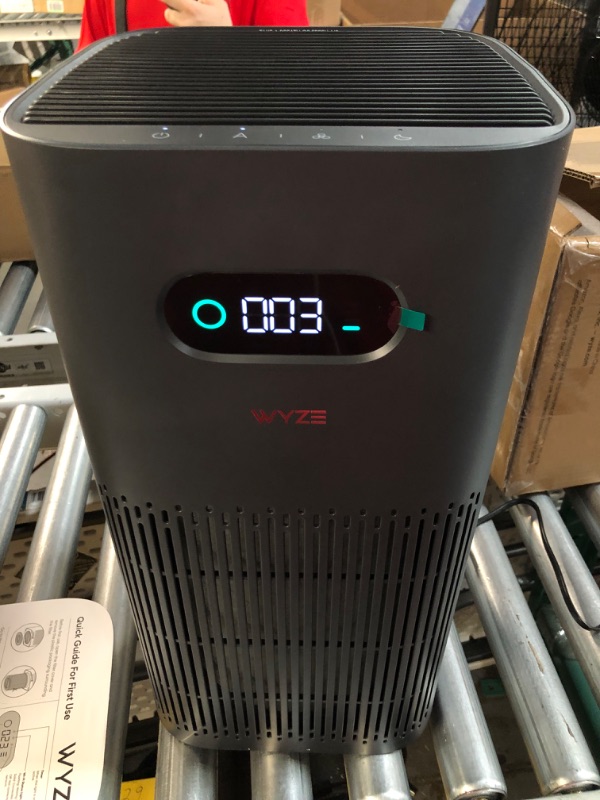 Photo 2 of [New] Wyze Air Purifier with Allergen Filter for Home Large Room, HEPA 13, 21db Quiet Sleep Mode, 550 sq ft, Black