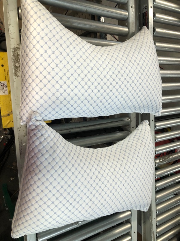 Photo 3 of [New] Sidney Sleep Side and Back Sleeper Pillow for Neck and Shoulder Pain Relief - (Queen, White)
