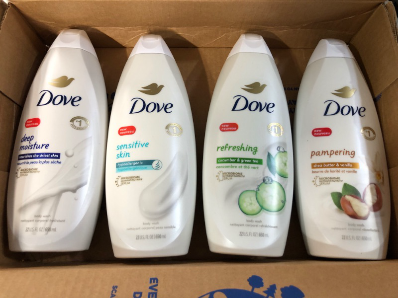 Photo 3 of Dove Mixed Body Wash Pack with Natural Nourishers 4 Count