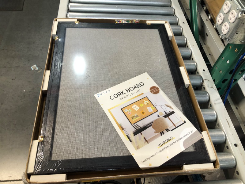 Photo 1 of Cork Board Notice Board, 24" X 18“ Push Pins Included