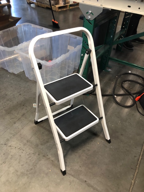 Photo 3 of 2 Step Ladder, Lightweight, Folding, White