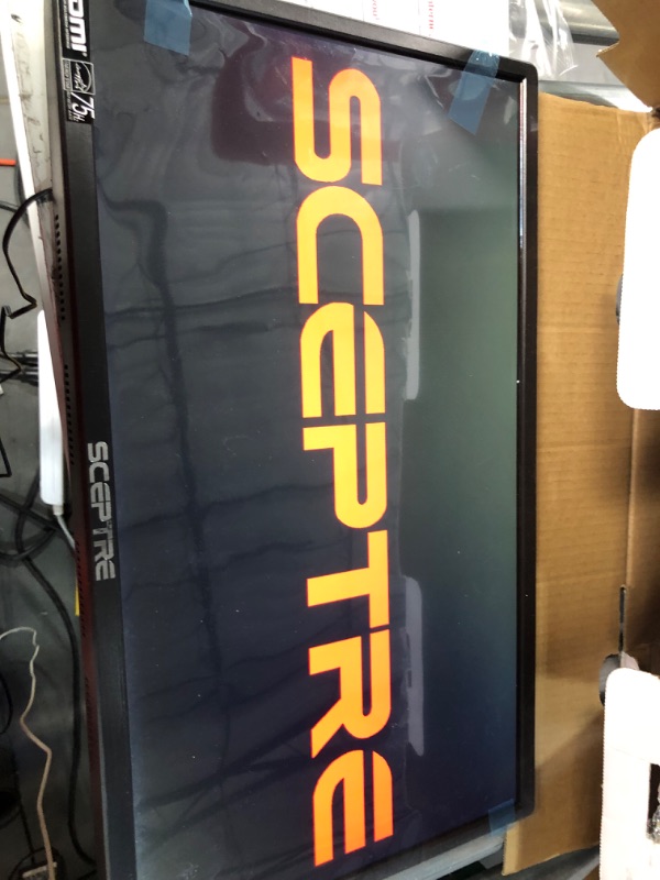 Photo 6 of Sceptre 20" 1600x900 75Hz Ultra Thin LED Monitor 2x (tested, does turn on) 