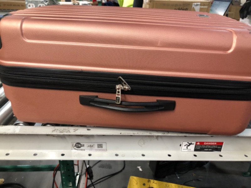 Photo 2 of *SEE NOTES* Travelers Club Cosmo Hardside Spinner Luggage, Rose Gold, 25" 