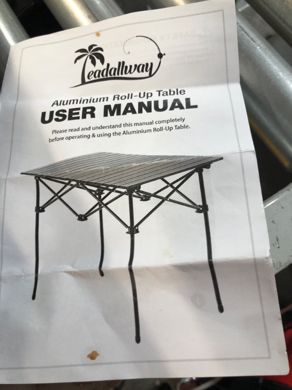Photo 1 of  Camping Table, Fold up Lightweight ( similar to stock photo) BLACK 