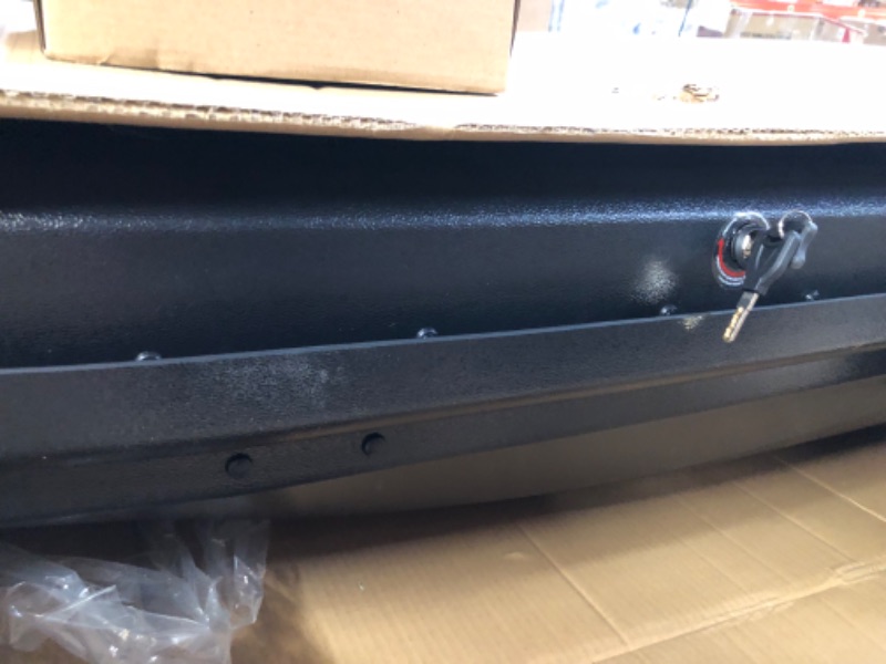 Photo 2 of DNA MOTORING Rooftop Cargo Box Carrier Lockable Heavy Duty Car Top Storage Case, Capacity 110 Lbs, 53" L x 34" W x 15" H, 11 17 Cubic Ft.