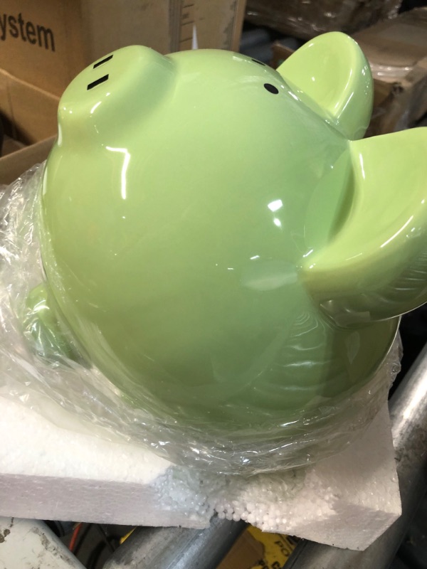 Photo 3 of Child to Cherish Ceramic Piggy Bank, Green