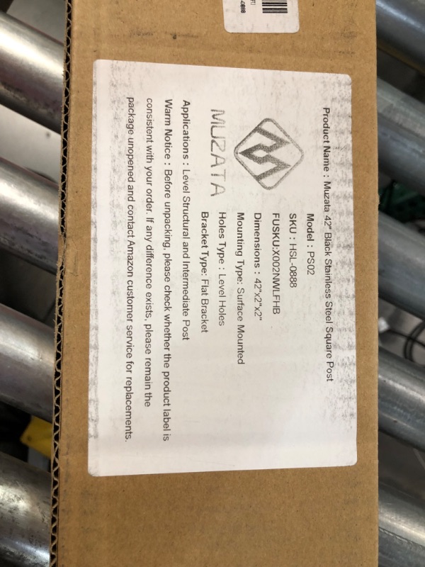 Photo 1 of *STOCK PHOTO FOR REFERENCE ONLY* Muzata Post Stainless Steel Black