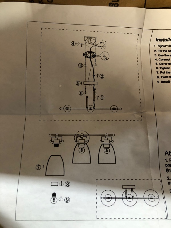 Photo 2 of *STOCK PHOTO FOR REFERENCE ONLY* Bathroom Light Fixtures, Rustproof Bathroom Vanity Light 