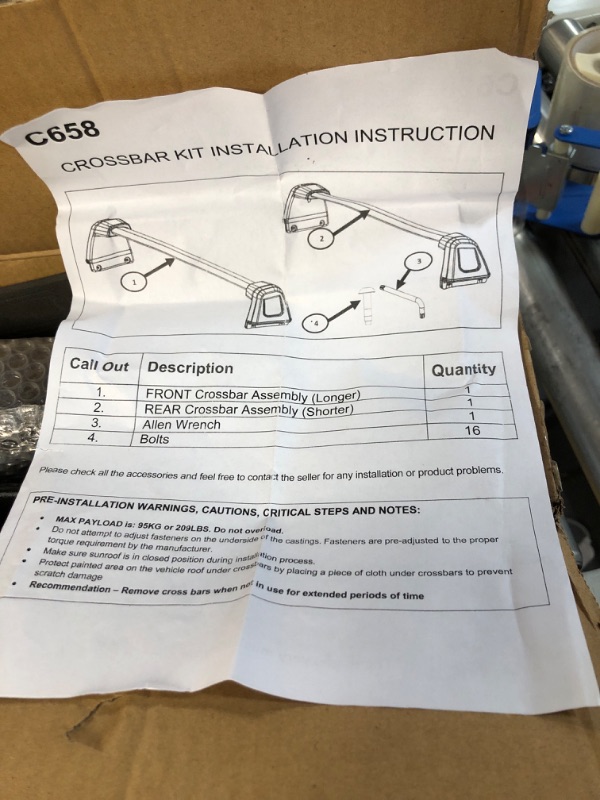 Photo 3 of Snailfly Upgraded Crossbars Fit for 2021-2023 Jeep Grand Cherokee 