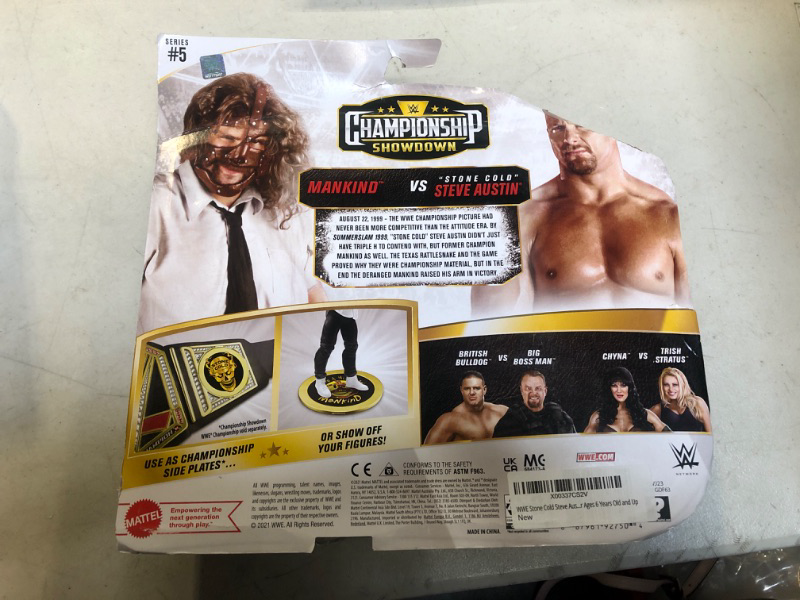 Photo 3 of ?WWE Stone Cold Steve Austin vs Mankind Championship Showdown 2 Pack 6 in Action Figures High Flyers Battle Pack for Ages 6 Years Old and Up?