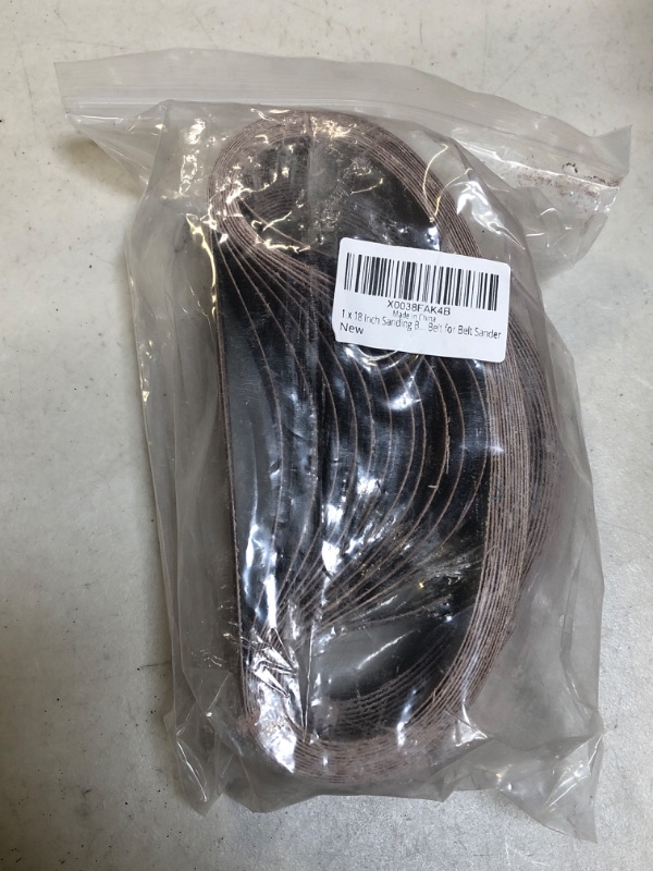 Photo 2 of 1 x 18 Inch Sanding Belts, 6 Each of 40/80/150/240 Assorted Grits 24 pcs Aluminum Oxide Sanding Belt for Belt Sander 1x18 inch
