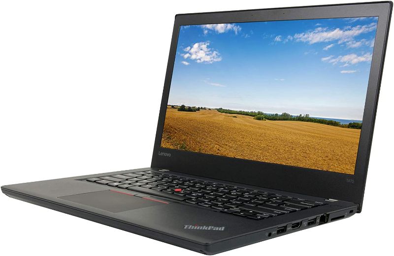 Photo 1 of Lenovo T470 14in Laptop, Core i5-6300U 2.4GHz, 8GB RAM, 256GB Solid State Drive, Windows 10 Pro 64Bit (Renewed)
