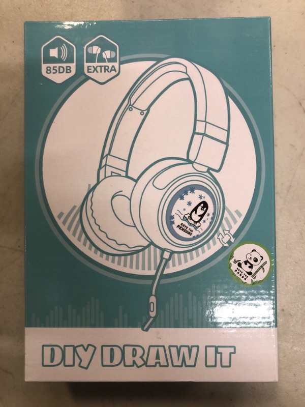 Photo 2 of Kids Headphones with Mic and Free HiFi Headphones?2022 New? Foldable Stereo 3.5mm On-Ear Headset for Children/Teens/Boys/Girls/iPhone/Smartphones/School/Kindle/Plane/Tablet