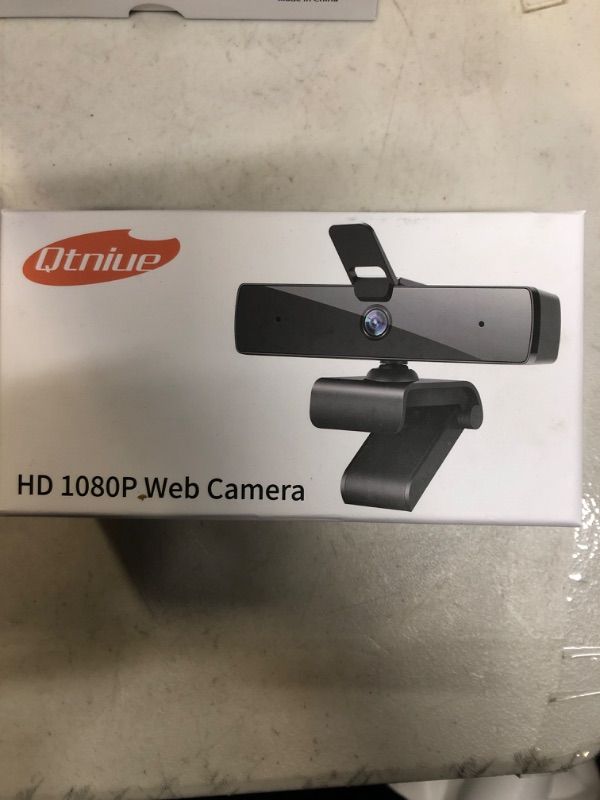 Photo 2 of Qtniue Webcam with Microphone and Privacy Cover, FHD Webcam 1080p, Desktop or Laptop and Smart TV USB Camera for Video Calling, Stereo Streaming and Online Classes 30FPS *FACTORY SEALED 