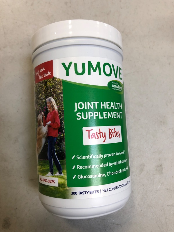 Photo 2 of YuMOVE Dog Joint Supplement, Hip and Joint Supplement for Dogs with Glucosamine, Hyaluronic Acid, and Green Lipped Mussel and Omegas, Relief for Dog Hip and Joint Aches and Stiffness - 300 Bites -- EXP 10/2024