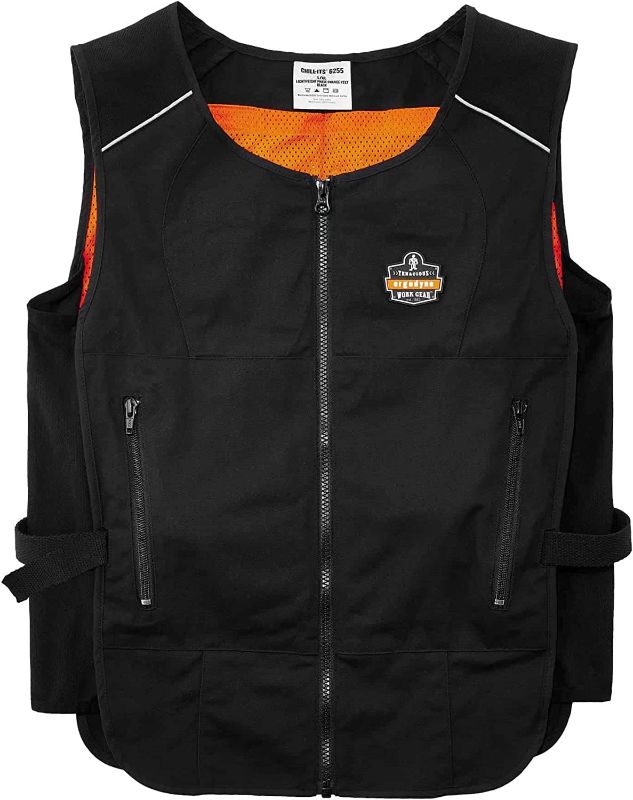 Photo 1 of Cooling Vest with 4 Ice Packs, Lightweight, Quick Recharge Cooling, Ergodyne Chill Its 6260
SIZE L/XL