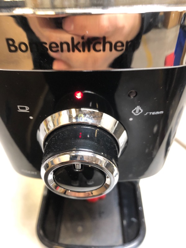 Photo 2 of Bonsenkitchen Espresso Machine 15 Bar Expresso Coffee Maker with Milk Frother Wand, Fast Heating Automatic Coffee Machines for Espresso, Cappuccino Latte and Macchiato, 1350W