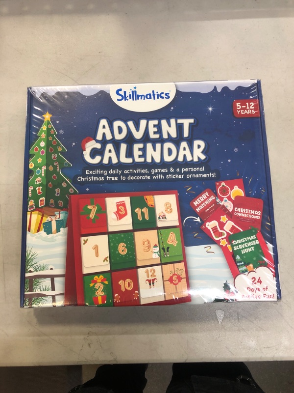 Photo 2 of Skillmatics Countdown to Christmas Advent Calendar 2022 | Holiday Gifts for 5 to 12 Years | Includes exciting daily activities, games & a personal Christmas tree to decorate with sticker ornaments