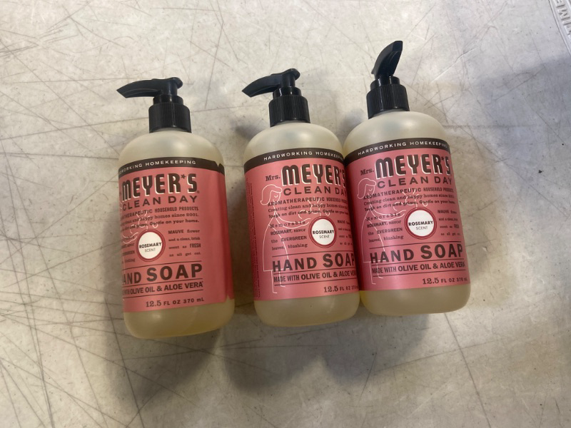 Photo 2 of 3 PACK - Mrs Meyers Clean Day Hand Soap, Rosemary Scent - 12.5 oz