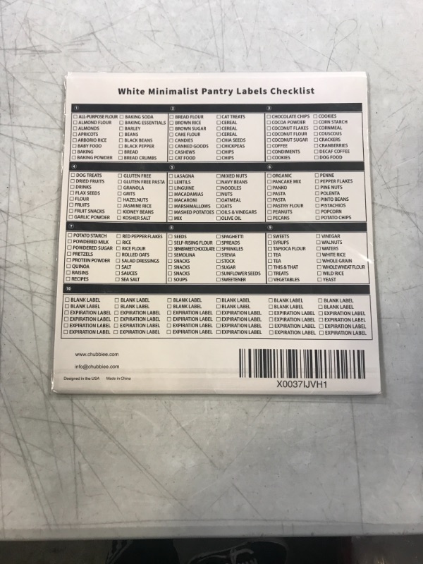 Photo 1 of 180 Kitchen Pantry Labels for Food Storage Containers, Preprinted Minimalist Food Labels for Jars, Waterproof Black Script Jar Label Stickers for Organization and Storage