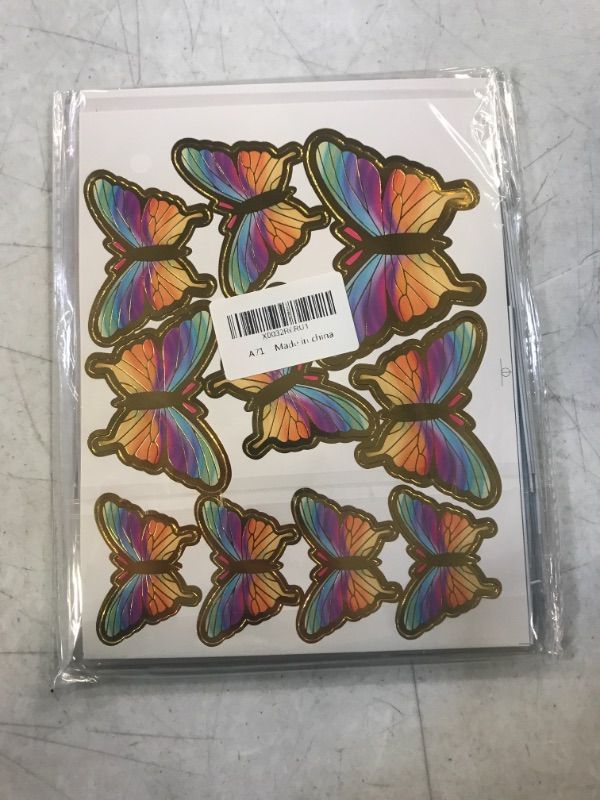 Photo 3 of 60Pcs Butterfly Cake Topper Butterfly Cupcake Decoration Party Cake Decoration Birthday Wedding Party Wall Decoration "Orange, Purple, Beige, Pink, Blue, Color" 6 groups of 10 butterflies of different sizes